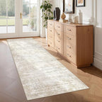 2x6 Runner Rug Non Slip,Washable Hallway Runner Rug,Brown by Restydon