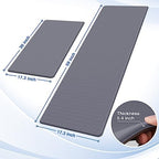StepRite Kitchen Mats for Floor, 2-Piece Anti-Fatigue Kitchen Rugs, Grey - Image 2