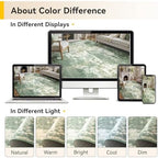 RELEANY Washable 5'x8' Abstract Area Rug for Living Room Light Green - Image 7