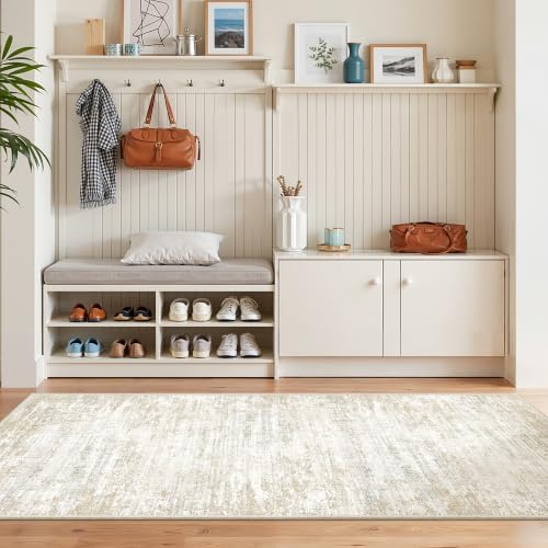 2x6 Runner Rug Non Slip,Washable Hallway Runner Rug,Brown - Image 4