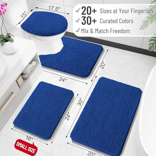 OLANLY Large Bathroom Rugs 50x30, Extra Soft Absorbent Chenille Bath Rugs - Image 2