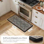 Collive Anti Fatigue Kitchen Mats, Cushioned Kitchen Rugs Non Slip Washable - Image 2