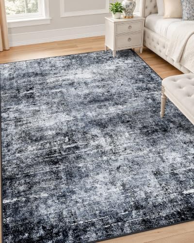 OLANLY 4x6 Washable Area Rug, Soft Non Slip Carpet for Bedroom Living Room by OLANLY