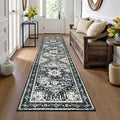 Yamaziot Washable Runner Rug, 2x8 Non-Slip Boho Vintage Hallway Kitchen Rug by Yamaziot
