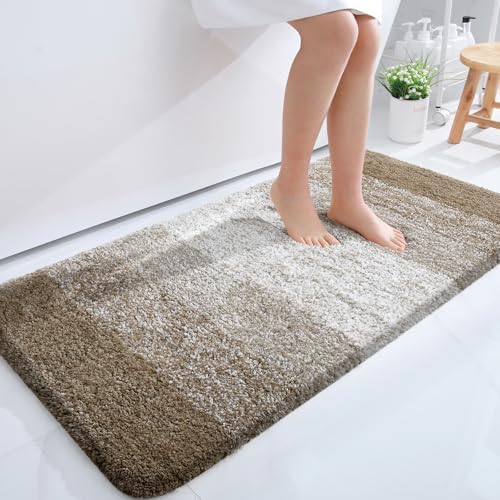 OLANLY Large Bathroom Rugs 50x30, Extra Soft Absorbent Microfiber Bath Rugs by OLANLY