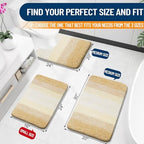 OLANLY Bathroom Runner Rug 47x20, Extra Soft Absorbent Microfiber Bath Rugs - Image 2
