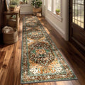 Yamaziot Washable Runner Rug, 2x10 Non-Slip Boho Hallway Kitchen Rug by Yamaziot