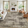 Lofus 8x10 Area Rug for Living Room, Abstract Washable Large Rugs, Brown by Lofus