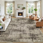 Lofus 8x10 Area Rug for Living Room, Abstract Washable Large Rugs, Brown by Lofus