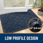 OLANLY Front Door Mat Outside 59x34, All-Season Absorbent Rubber Doormat - Image 4
