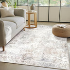 Beige Grey Washable Rugs 3x5 Area Rugs for Living Room,Bedroom,Dining Room - Image 7