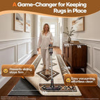 Veken Non Slip Cushioned Rug Pad Gripper, Felt and Silicone Backing, 3 x 10 Ft, 1/4" Thick Runner Carpet Liner Protector Mat for Area Rugs and Hardwood Floors, Keep Rugs Safe and in Place - Image 2