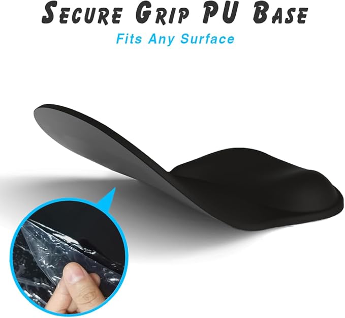 ErgoComfort Gel Wrist Rest Mouse Pad-Ergonomic Office Mousepad with Wrist Support-Non-Slip, Design Desk Accessories Mat for Home&Game Decor (06Amethyst Shade)