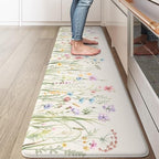 KIMODE Anti Fatigue Kitchen Mat,Cushioned Boho Kitchen Runner 17.3"x59" by StayinComfortCookwithJoy