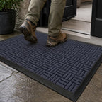Mibao Front Door Mat Outdoor Entrance, 71" x 24" Heavy Duty Welcome Mat for Outdoor and Indoor, Waterproof Dirt Trapper Doormat, Super Absorbent Indoor Entryway Mat for Patio & Porch - Navy by Mibao