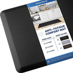 Kitchen Mat Cushioned Anti Fatigue Rug Standing and Comfort Floor Mats by KitchenClouds