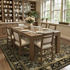 5x7 Area Rug for Living Room, Non-Slip Washable Large Carpet, Mocha Brown - Image 2