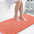 OLANLY Bathroom Runner Rugs 45x27, Extra Soft Absorbent Chenille Bath Rugs by OLANLY