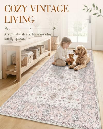 OLANLY 8x10 Washable Area Rug, Soft Non Slip Carpet for Bedroom Living Room - Image 3