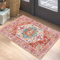 Yamaziot Washable Area Rug, 2x3 Small Boho Vintage Entryway Non-Slip Rug by Yamaziot