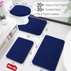 OLANLY Bathroom Rugs 34x21, Extra Soft Absorbent Chenille Bath Rugs - Image 2