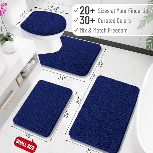 OLANLY Bathroom Rugs 34x21, Extra Soft Absorbent Chenille Bath Rugs - Image 2