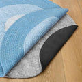RUGPADUSA - Dual Surface - 5' Round - 1/4" Thick - Felt + Rubber - Non-Slip Backing Rug Pad - Safe for All Floors by RUGPADUSA