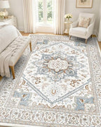 OLANLY 5x7 Washable Area Rugs, Soft Non Slip Carpet for Bedroom Living Room by OLANLY