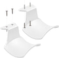 SIROLISA 2-Pack Headphone Stand Hanger Wall Hooks, Save Space Headset Stand Holder for Universal Gaming Headset Airpods Max Sony Bose Beats, Strong Adhesive with Screws, White