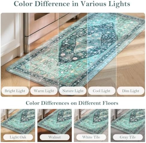 Collive Kitchen Rugs Sets of 2, Boho Kitchen Floor Mat, 20"x47"+20"x32" - Image 7