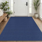 EARTHALL Washable Area Rug, Non Slip Entryway Rug, 4x6 Ft, Heathered Blue by Unknown