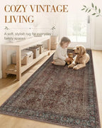 OLANLY 2x8 Washable Runner Rug, Soft Non Slip Carpet for Hallway Kitchen - Image 3