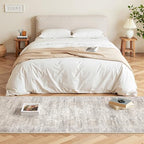 2x6 Runner Rug Non Slip,Washable Hallway Runner Rug,Taupe - Image 5
