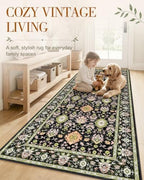 OLANLY 9x12 Washable Area Rug, Soft Non Slip Carpet for Bedroom Living Room - Image 3