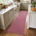 2x8 Red/White Runner Rug Washable Non-Slip for Kitchen Hallway Bathroom by Unknown