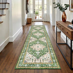Yamaziot Washable Runner Rug, 2x8 Non-Slip Boho Vintage Hallway Kitchen Rug by Yamaziot