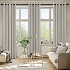 MIULEE Blackout Curtains for Bedroom 2 Panels 40 x 72 Inch Long Natural - Image 6