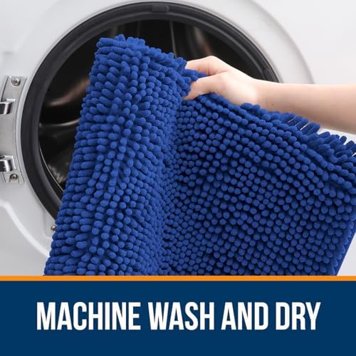 OLANLY Large Bathroom Rugs 59x35, Extra Soft Absorbent Chenille Bath Rugs - Image 5