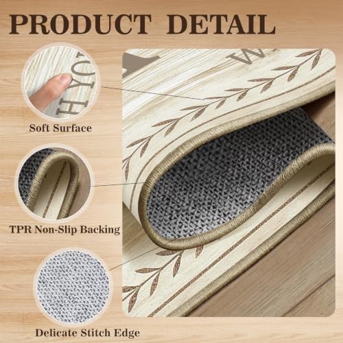 Soft Laundry Room Rug Runner, 20"x60", Washable, Non-Slip Thick Mat - Image 3