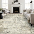 10x14 Area Rug Living Room: Modern Washable Soft Carpet Ash Brown by FXRHLP