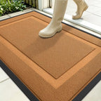 OLANLY Front Door Mat Outside 35x23, All-Season Heavy-Duty Rubber Doormat by OLANLY