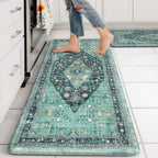 Collive Kitchen Rugs Sets of 2, Boho Kitchen Floor Mat, 20"x47"+20"x32" by Collive