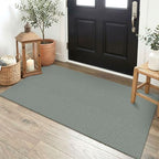 EARTHALL Washable Runner Rug, Non Slip Indoor Doormat, 2x4 Ft, Green/Grey by Unknown