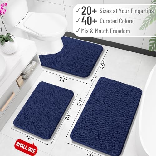 OLANLY Large Bathroom Rugs 40x32, Extra Soft Absorbent Chenille Bath Rugs - Image 2