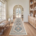Madane Washable Runner Rugs 2x12 Long for Hallway Kitchen Soft, Navy Blue by Madane