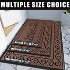 Yimobra Welcome Mat, Heavy Duty Sturdy Door Mats for Home Entrance Outdoor Indoor, Front Doormat for Outside Patio Floor Entry Porch Garage Office, Waterproof, Low Profile, 47 x 24, Maroon - Image 6
