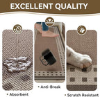 Kitchen Rugs Set of 2, Kitchen Mats for Floor,17x30+17x59 Brown - Image 5