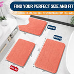 OLANLY Bathroom Rugs 30x20, Extra Soft Absorbent Chenille Bath Rugs - Image 2