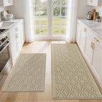 COSY HOMEER Kitchen Rugs Sets of 2 Non-Slip Washable,60x24Inch/35X24Inch by COSYHOMEER