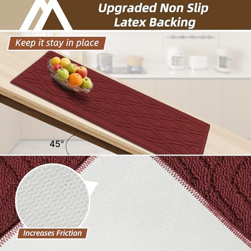 COSY HOMEER Kitchen Rugs 24"x35" Non-Slip Washable Kitchen Mats for Floor - Image 4